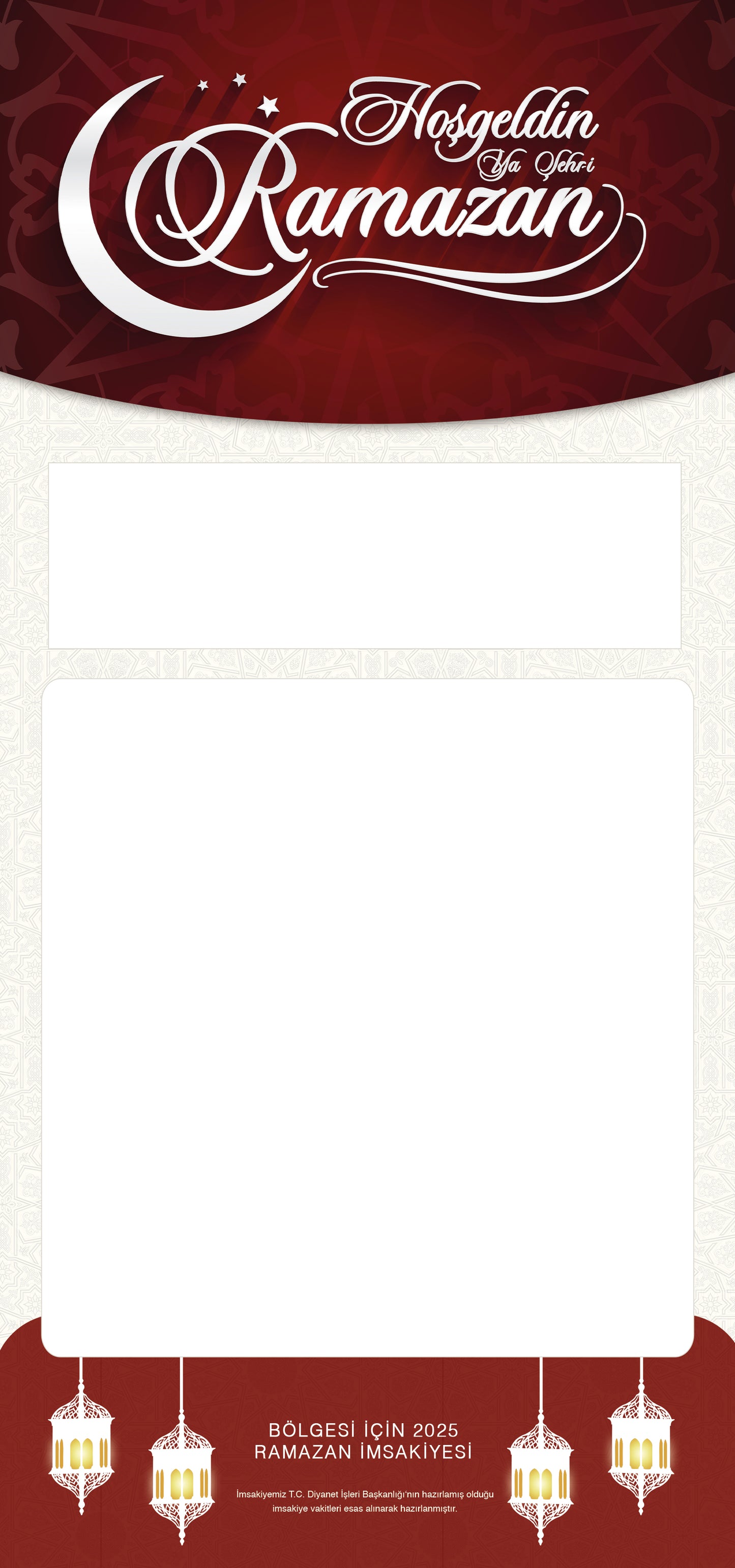 Entwurf-12 – Imsakiye 14 x 29,9 cm – Kostenloser Versand!