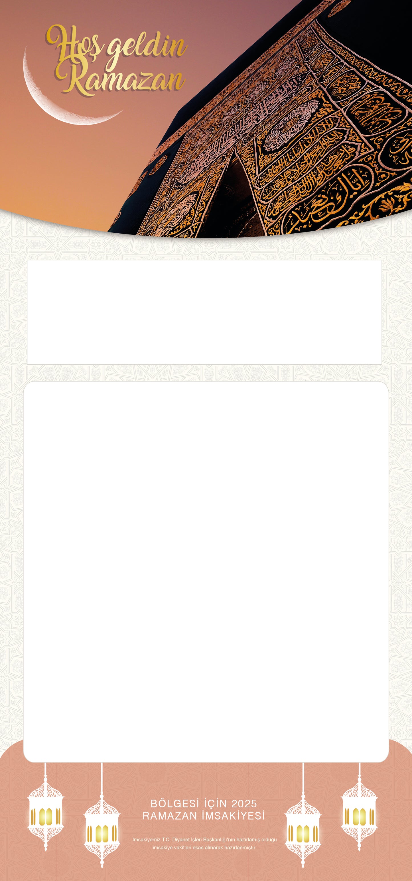 Entwurf-8 – Imsakiye 14 x 29,9 cm – Kostenloser Versand!